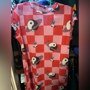 Mad About You Mesh Dress  in Cosmic Cowgirl